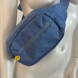 Smiley Face Blue Crossbody Bag
